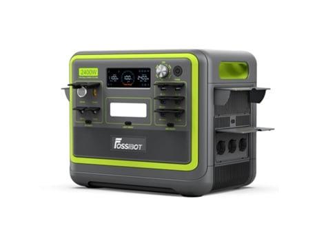 Estação de energia portátil Fossibot F2400, bateria Lifepo4 de 2048 Wh, gerador solar de 2400 W, inversor bidirecional ecológico