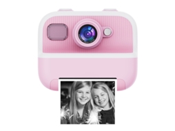 (rosa + 32 Gb) Câmera Térmica De Impressão Com Lente Dupla De 24 Mp E Resolução 1080p De 2,4 Polegadas