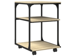 Printer Stand, Printer Stands Vidaxl Marrom Madeira Processada