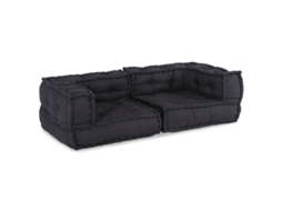 Vidaxl Sofá Modular De 2 Lugares 140x70x36 Cm Tecido Antracite