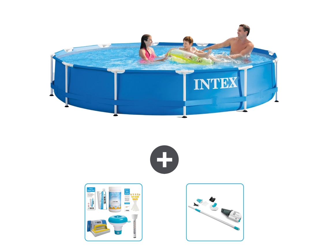 Intex Piscina Com Estrutura Redonda - 366x76 Cm - 3-peças S31603