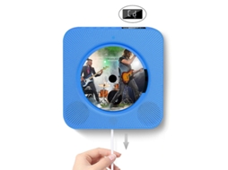 Leitor de CD portátil Bluetooth com design para pendurar azul AQUAFORGE
