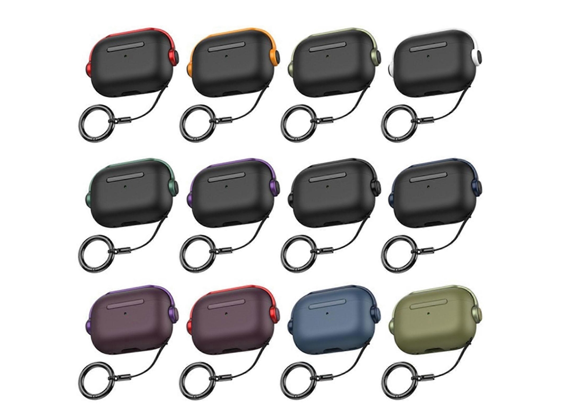 Capa protetora de TPU para fones de ouvido Music Boy com clipe para cabo, compatível com AirPods Pro 3 (GIECY)