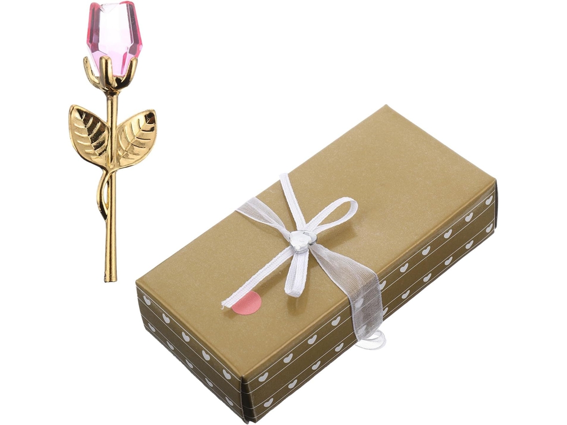 Ornamento Cristal Decoração Escritório Efeito Refração Luminosa Estilo Clássico Elegante Presente Namorados GOKOCO