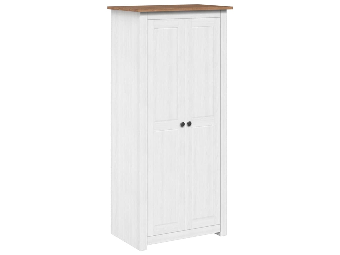 Roupeiro Branco 80x50x171,5 Cm Pinho Panamá Maciço MAISON EXCLUSIVE