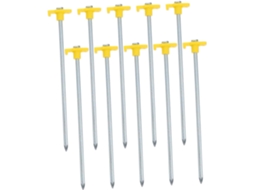 Conjunto de 10 Estacas de Barraca Resistentes e Extensíveis SFUSHOS
