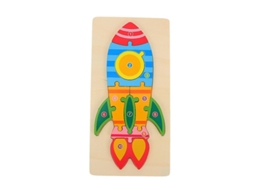 1 Conjunto De Brinquedo De Quebra Cabeça Infantil Allinless