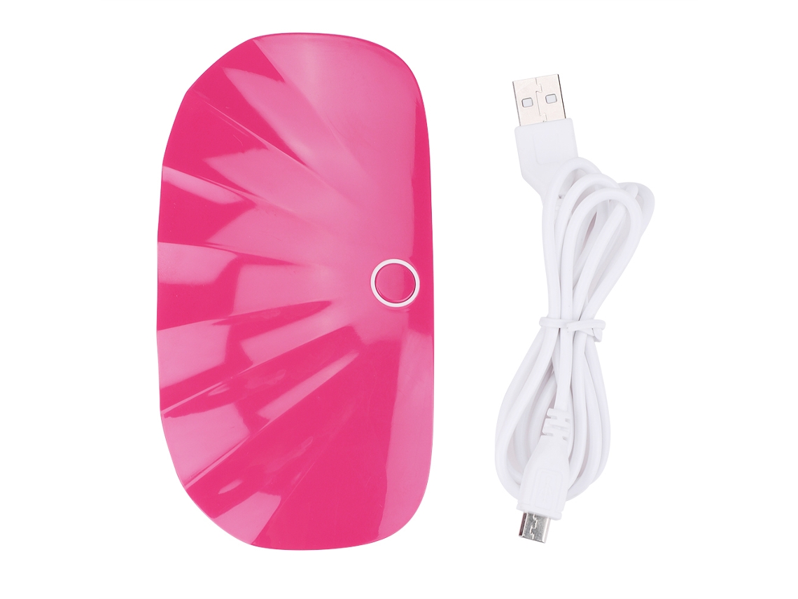 Lâmpada Uvled Para Unhas Secadora De Esmalte Em Gel Mini Ferramenta De Manicure Pedicure Cor Rosa