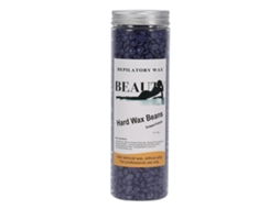 Cera Dura Em Grãos Depilatória 400g Garrafa Para Remoção De Cabelo Braço Corpo Bikini (lavanda)