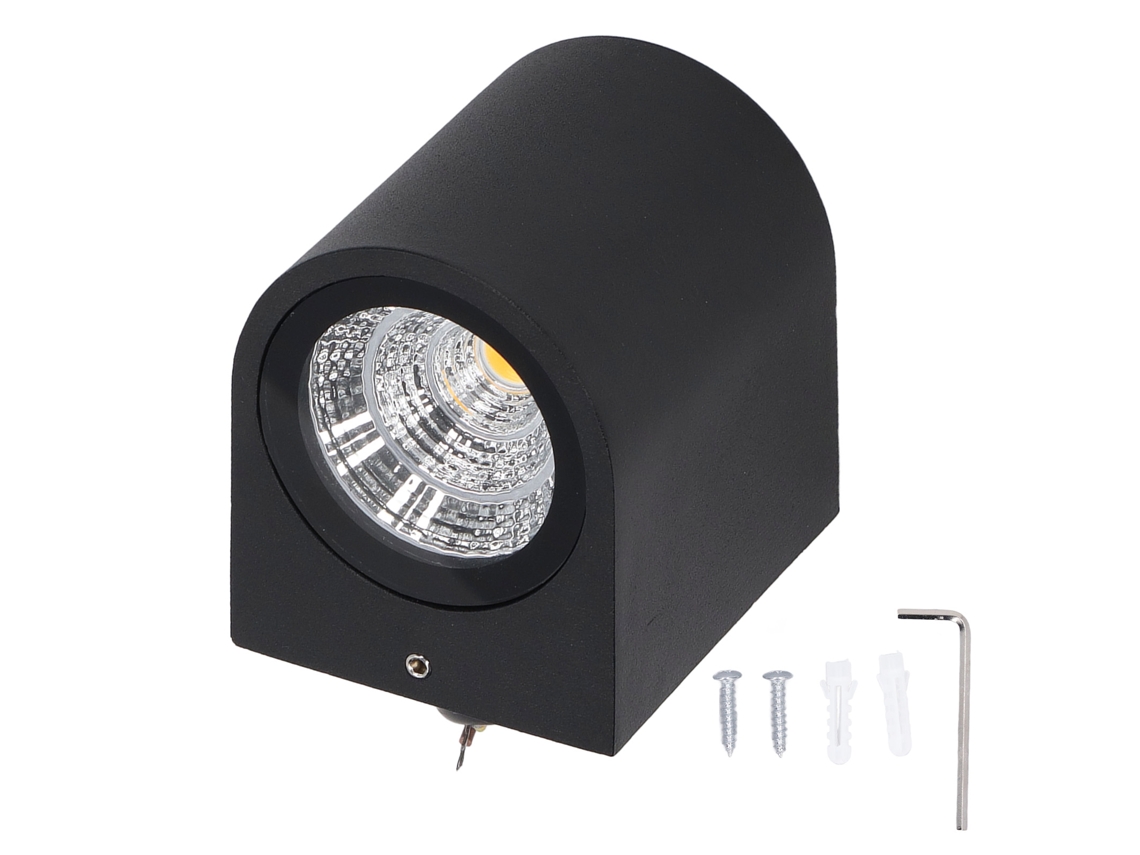 Luminária de Parede Led 5w com Corpo Cilíndrico em Alumínio para Corredores CHABERLU