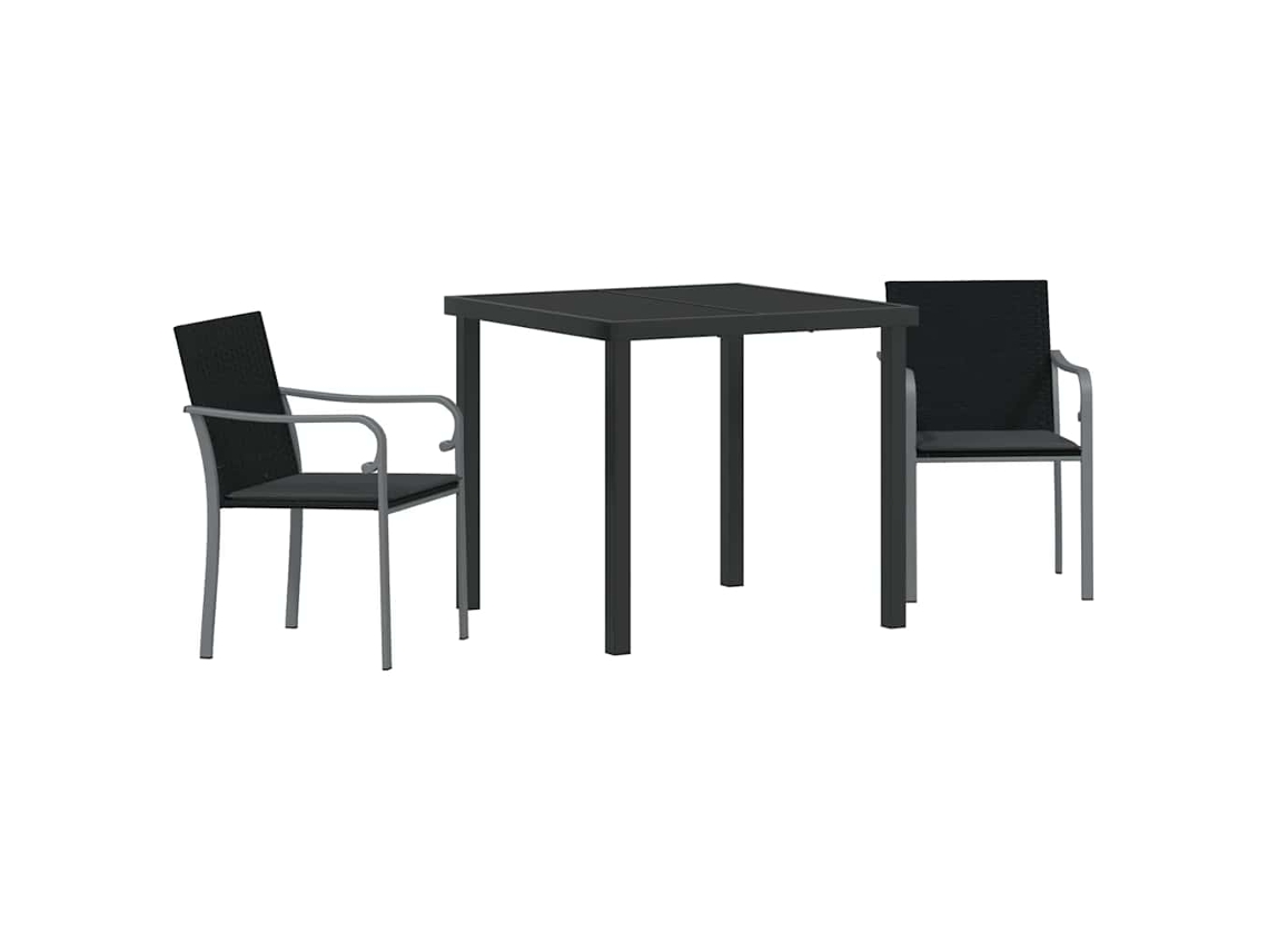 Conjunto de Móveis de Jardim 3 Pcs HARLANV1