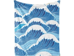 Manta de Verão Macia e Fofa Fansu em Microfibra Lã Flanela com Estampa 3d Ideal para Sofá Cama Ou como Coberto