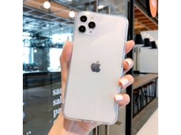 Capa Transparente Eletroplaqueada Para Iphone 17 Com Bordas Retas, Proteção Total E Acabamento Macio.