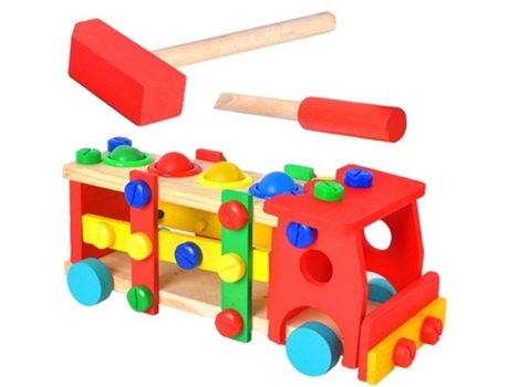 Wooden Educational Truck 22372 ISO TRADE