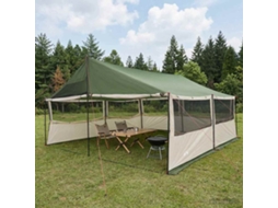 Vidaxl Barraca Familiar Verde 600 X 400 X 268 Cm Poliéster E Aço