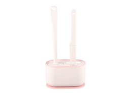 Conjunto de Escova para Vaso Sanitário com Cabo Longo, Limpa Profundo Rosa Sakura S/MARCA