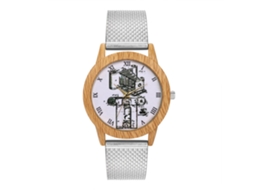 Relógio de Pulso Masculino/feminino de Quartzo Elegante Moderno Presente (prata)