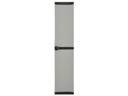 Armário Arrumação Jardim 3 Prateleiras 34x40x168cm Cinza/preto Lovely Home
