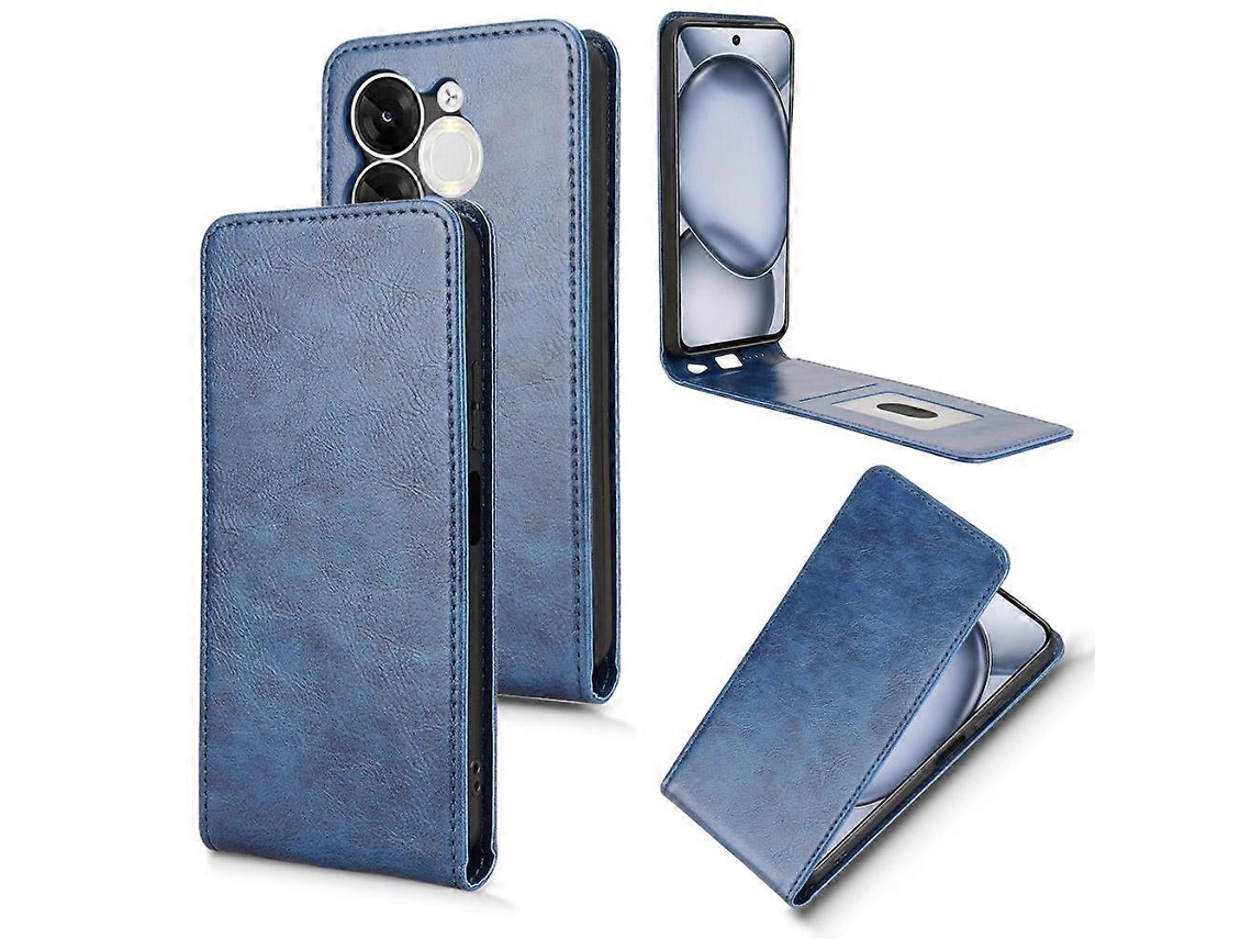 Capa De Couro Com Flip Vertical Magnético Para Celular