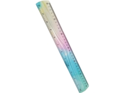 Régua Reta, Dobrável, 30cm, Retrátil, Transparente, Flexível, Dobrável, Para Estudantes, Resistente