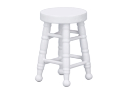 Silla Taburete De Muñecas Em Madeira Miniatura 1:12, Móvel Para Casa De Bonecas