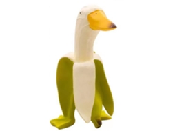 Pato Criativo e Imaginativo em Forma de Banana BRILVIBERA