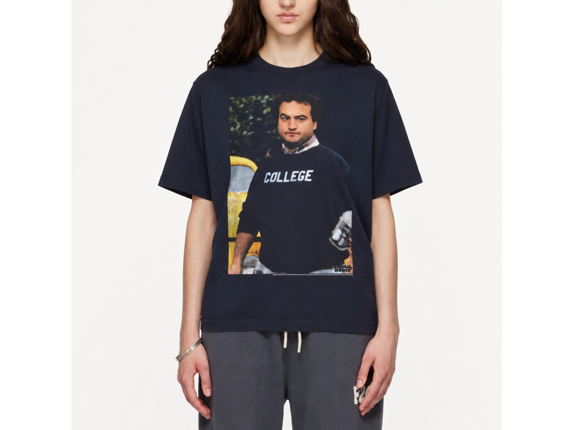 Rockinstone Animal House Movie D House Navy Adult Shirt Size:xl