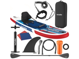 Tectake Prancha De Stand-up Paddle 2 Em 1, 288 Cm, Insuflável, Conjunto Completo, Vermelho/azul