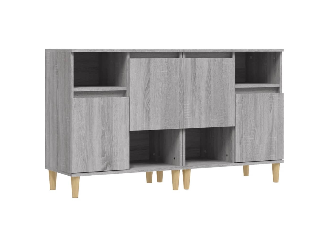 Aparadores 2 Pcs 60x35x70 Cm Derivados Madeira Cinza Sonoma MAISON EXCLUSIVE