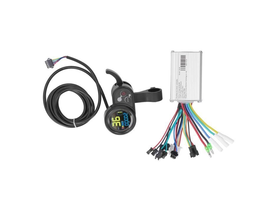Huj motor sem escova, controlador de velocidade, motor sem escova de alumínio para scooter de bicicleta elétrica 24v/36v/48v 350w cn016 hj011 CUQUE