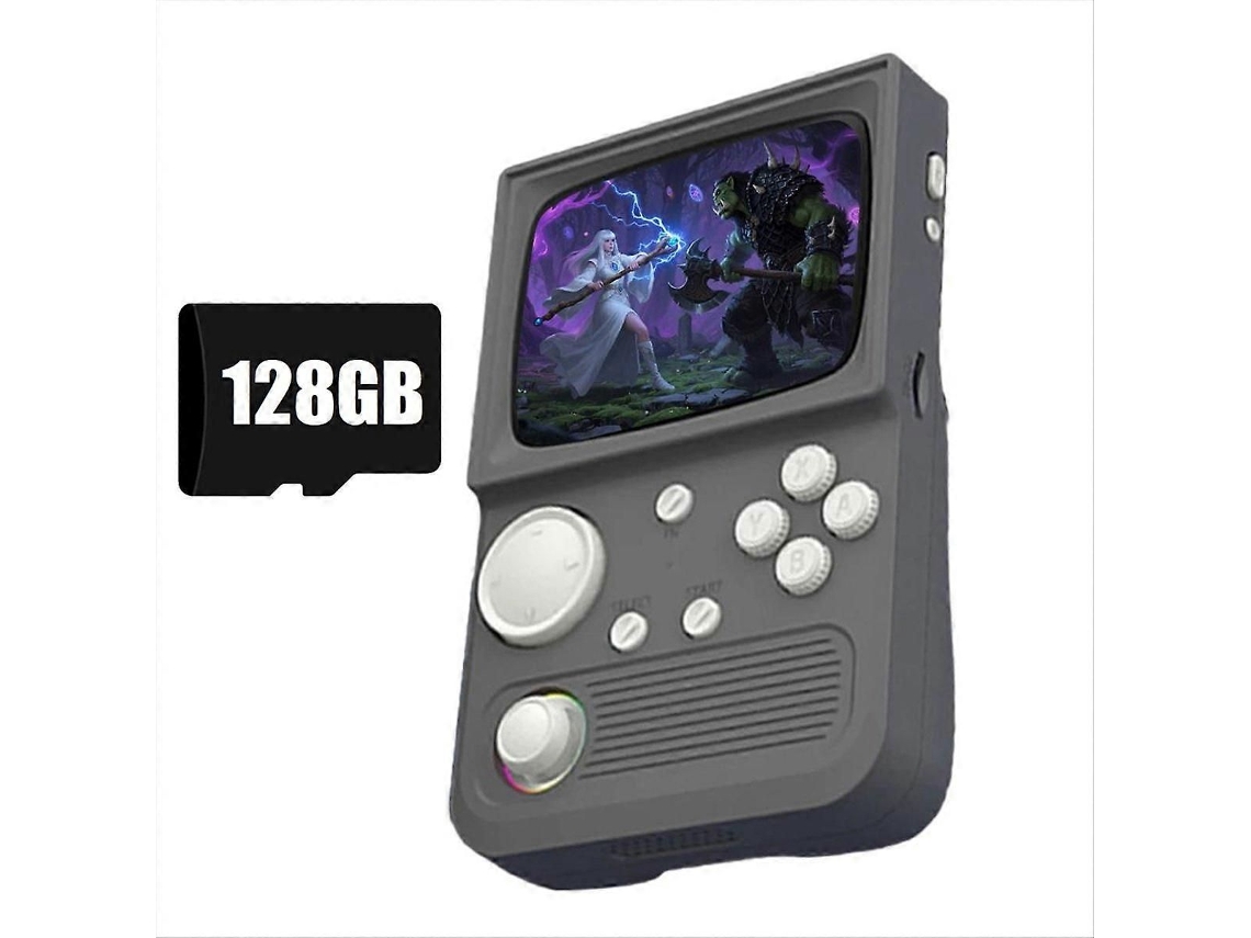 Console de Jogos Portátil Retrô R36t, 128 Gb, 20.000 Jogos, Tela Ips de 3,5 Polegadas, Videogame de Bolso. GOKOCO