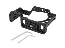 2026 cage para Câmara Sony A6000 de Alumínio com Cold Shoe, Rig de Câmara Metálico