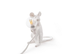 2026-lâmpada De Mesa Rato Animal Branca Moderna Para Decoração Residencial Presente De Natal Para Crianças Conector Au Blanco A