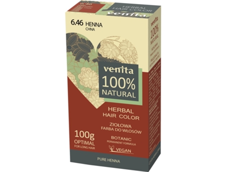 Tinta Natural Para Cabelo Venita 6,46 Chna 100g