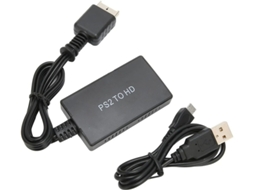 1080p Ps2 Av Composite Cvbs Para Hdmi Adaptador Conversor Com Alimentação Usb Compatível Ps3, Xbox, Wii, Vhs/vcr, Dvd Plug Play Bestvite