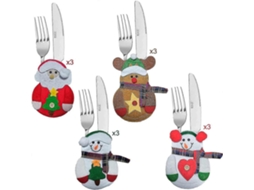 Conjunto De 12 Porta Talheres De Natal Nostalgia88