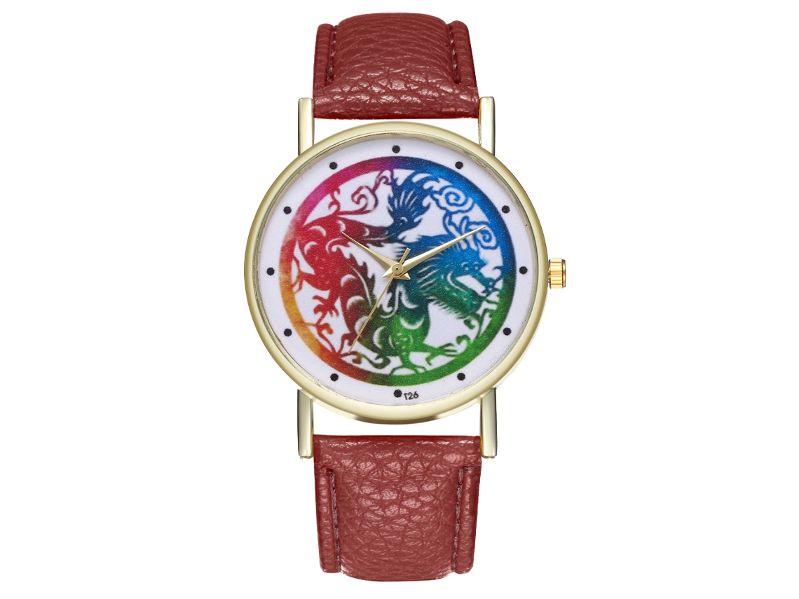 Relógio de Pulso Stylish Quarts de Alta Qualidade para Homem e Mulher (marrom)