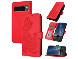 Capa De Celular De Couro Com Estampa De Flor De Datura