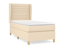 Box Spring Bed, Box Spring Beds Vidaxl Creme Tecido (90 X 200 Cm)