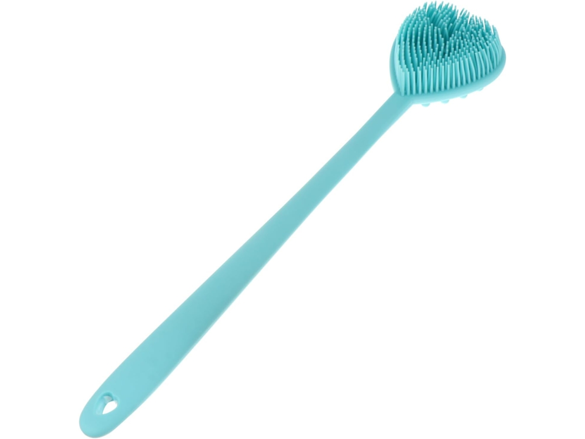 Escova De Banho Esfoliante Silicone Beaupretty Para O Corpo, Formato De Coração, Cabo Longo, Adequada Para Todos Os
