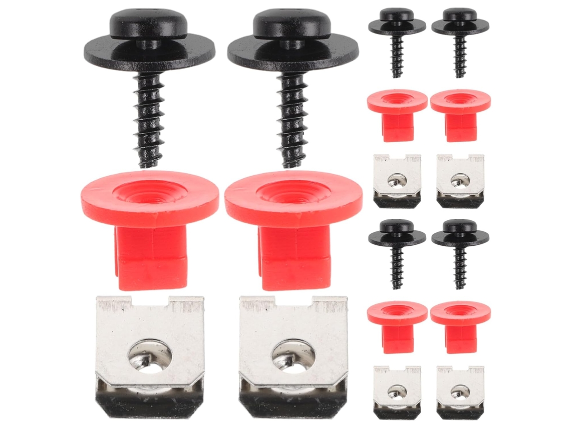 Conjunto Com 20 Clipes, Parafusos E Porcas Para Fixação De Para-lamas, Reparo E Manutenção De Para-choques De Plástico.