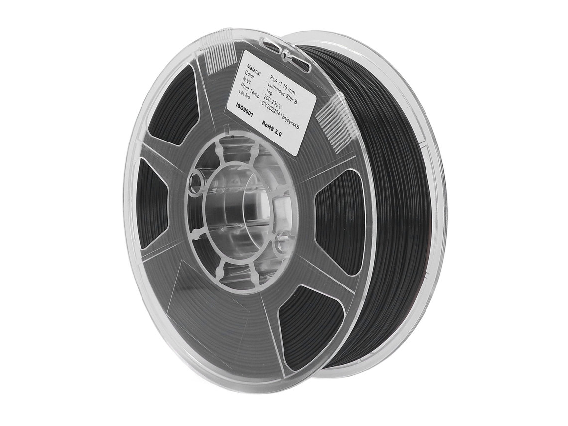 Fio Pla Para Impressora 3d 1.75mm Luminoso Estrella Alta Precisión Adhesión Fuerte Consumíveis De Impressão 3d