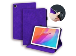 Capa‑flip Horizontal Gravada Textura Panturrilha Halinuia Com Suporte, Ranhuras Cartão E Moldura Para Huawei Enjoy Tablet 2