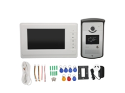 Sistema Controle Porta Câmera Lcd Tft 7in Visão Noturna