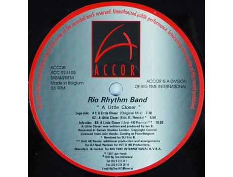 Vinil A Little Closer Accor