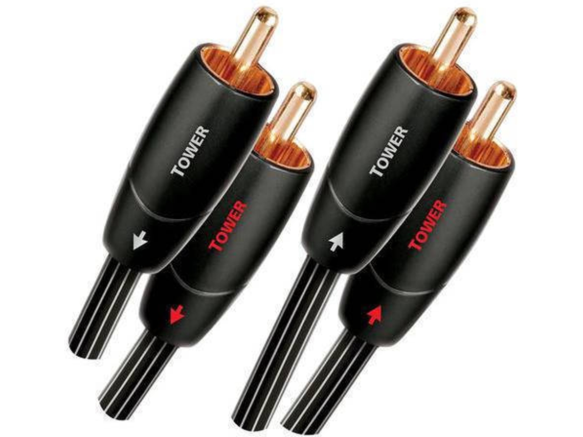 Cabo de Áudio AUDIOQUEST (RCA - 2 m - Preto)