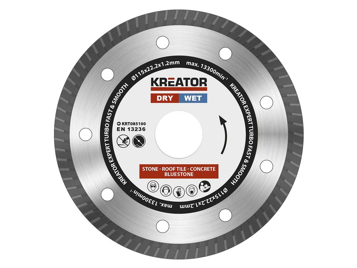 Disco de Diamante Rápido e Suave 115 Mm Prateadokreator