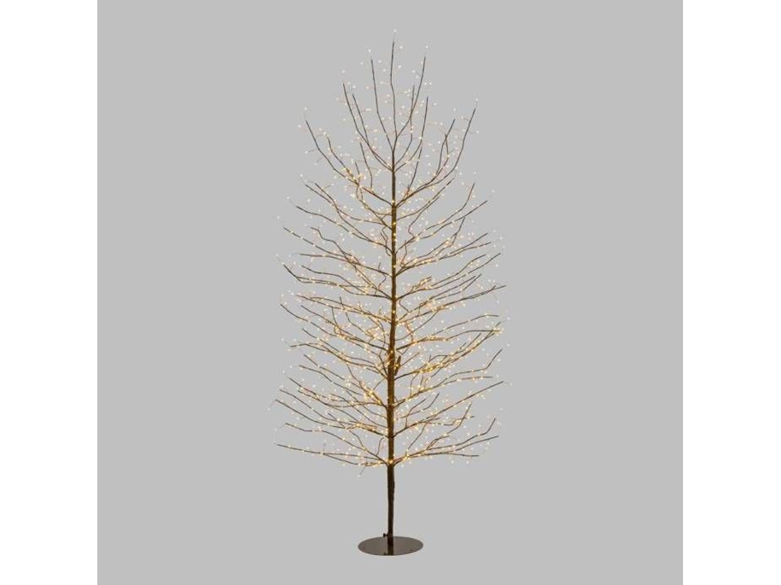 Árvore Luminoso Lotti̇ Tilho H200cm 1120 Microled Branco Quente Jardim