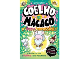 Livro Coelho vs. Macaco Nº 8 - O Porco Impossível de Jamie Smart (Português)
