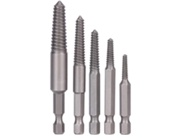 Conjunto De 5 Brocas Para Parafusos, Ferramenta Extratora Parafusos Quebrados, Haste Hexagonal, Remoção Danificados Com Dentes Fi -aquaforge